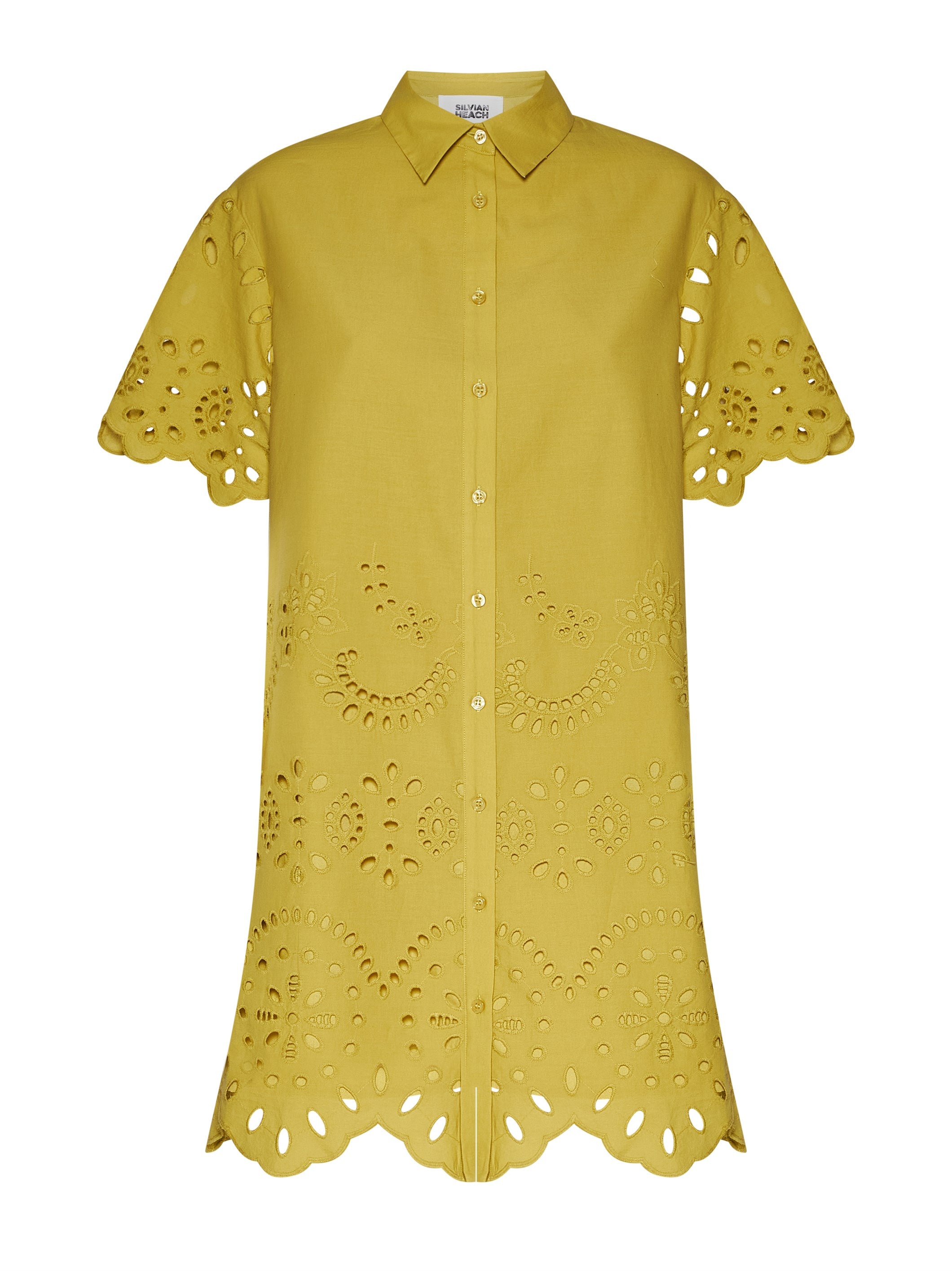 Abito chemisier con lavorazioni traforate e dettagli decorativi - Silvian Heach