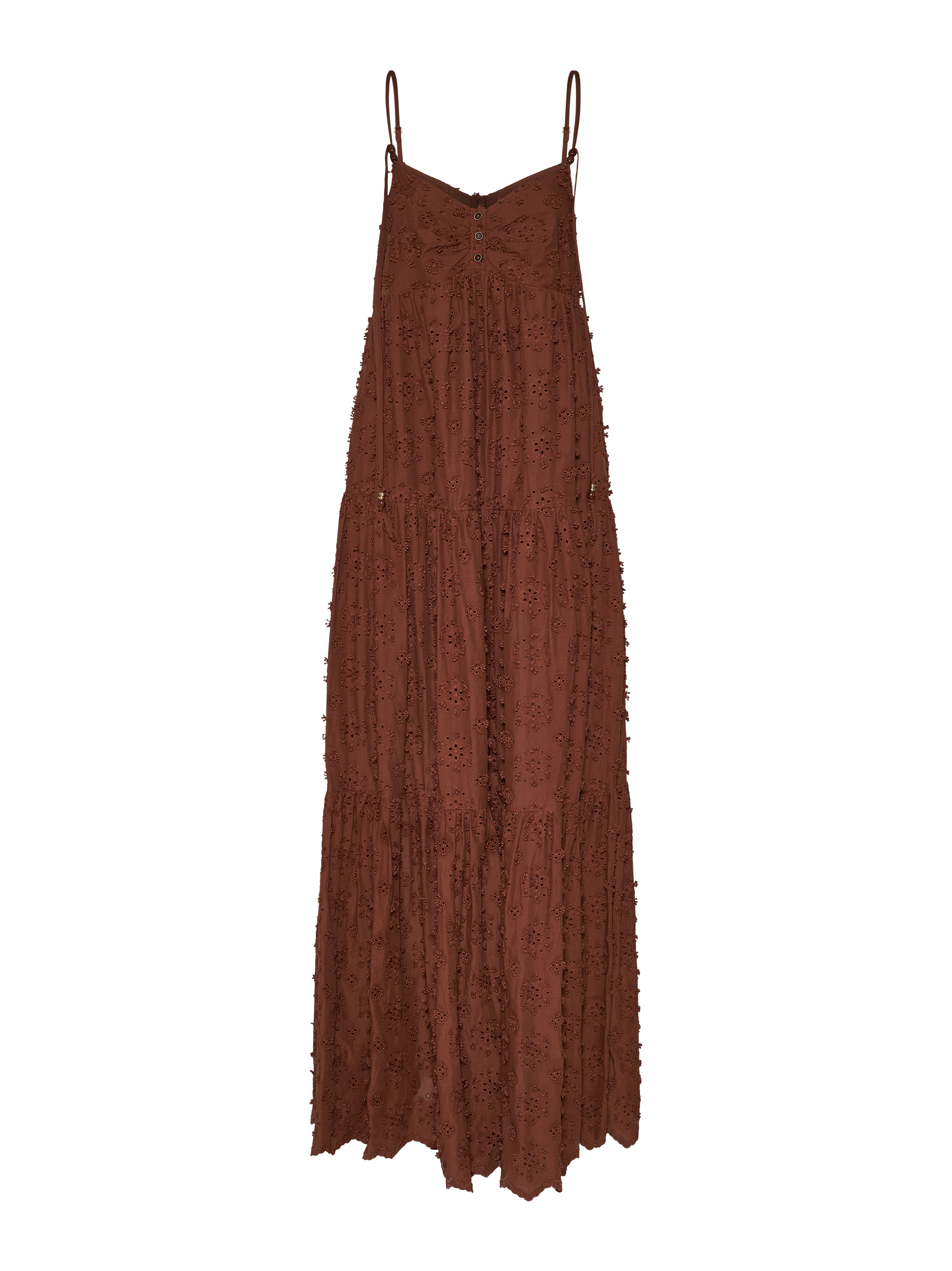 Abito lungo con spalline sottili e superficie decorata - Silvian Heach