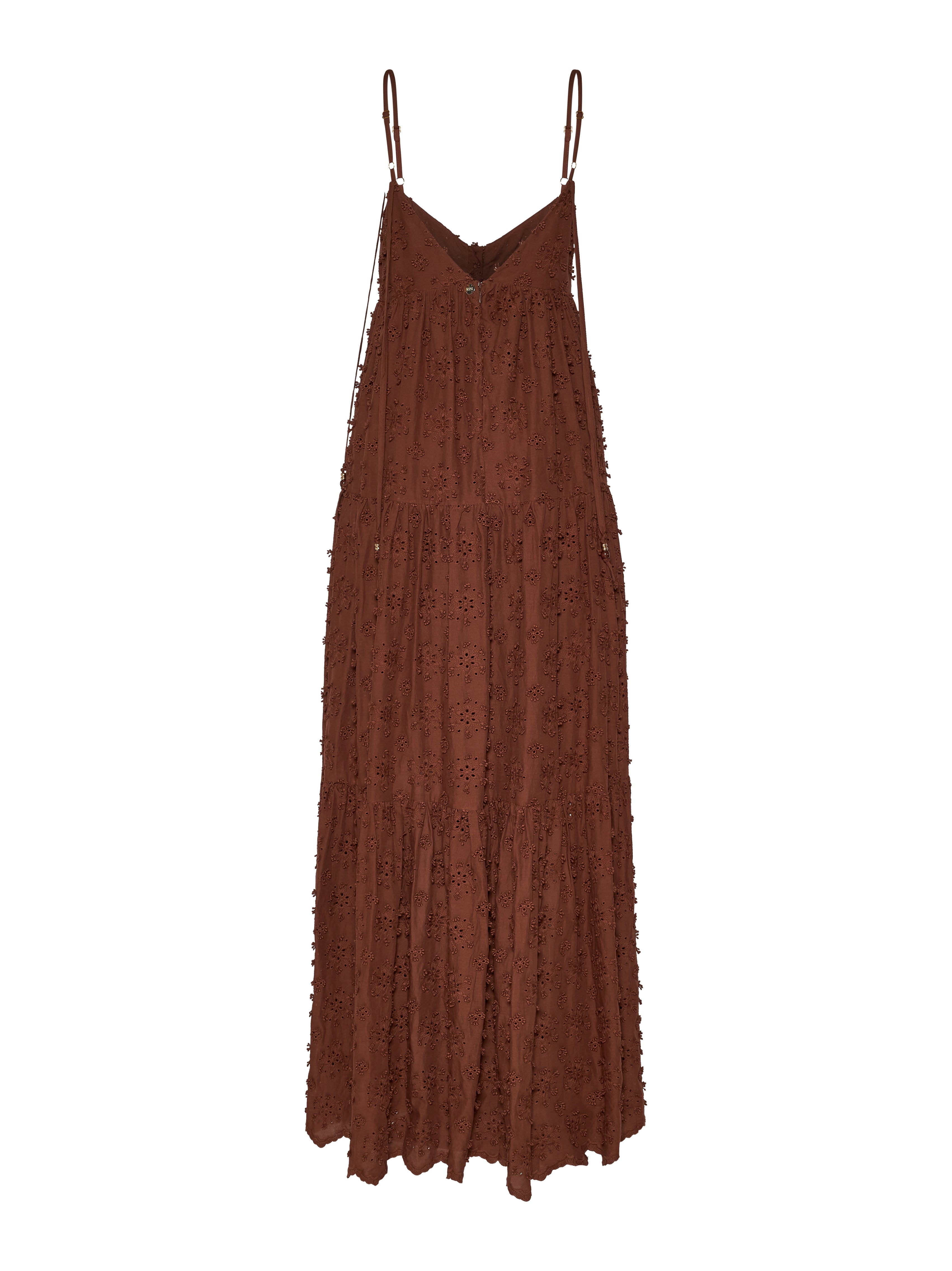 Abito lungo con spalline sottili e superficie decorata - Silvian Heach