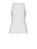 T-shirt smanicata con micro motivo e design essenziale CANOTTA Silvian Heach