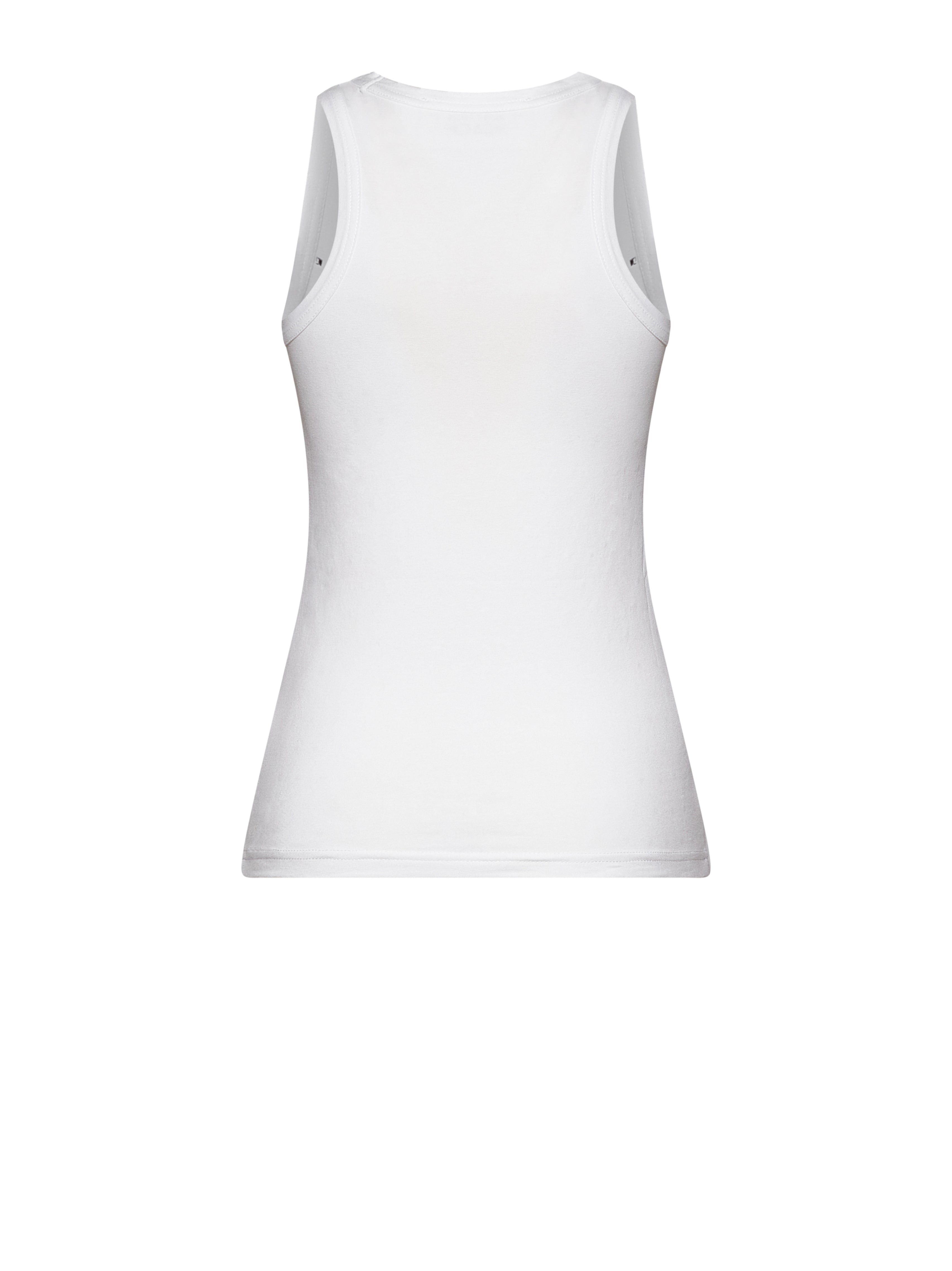 T-shirt smanicata con micro motivo e design essenziale CANOTTA Silvian Heach