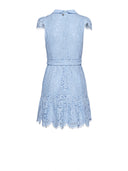 Short Dress with Classic Collar and Decorated Surface - Silvian Heach