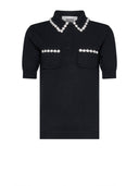 Top with decorated collar and iconic design - Silvian Heach