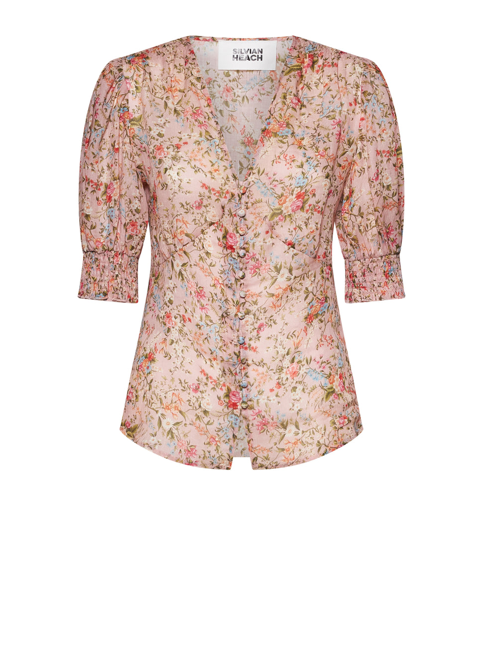 Blusa con stampa floreale e design incrociato - Silvian Heach