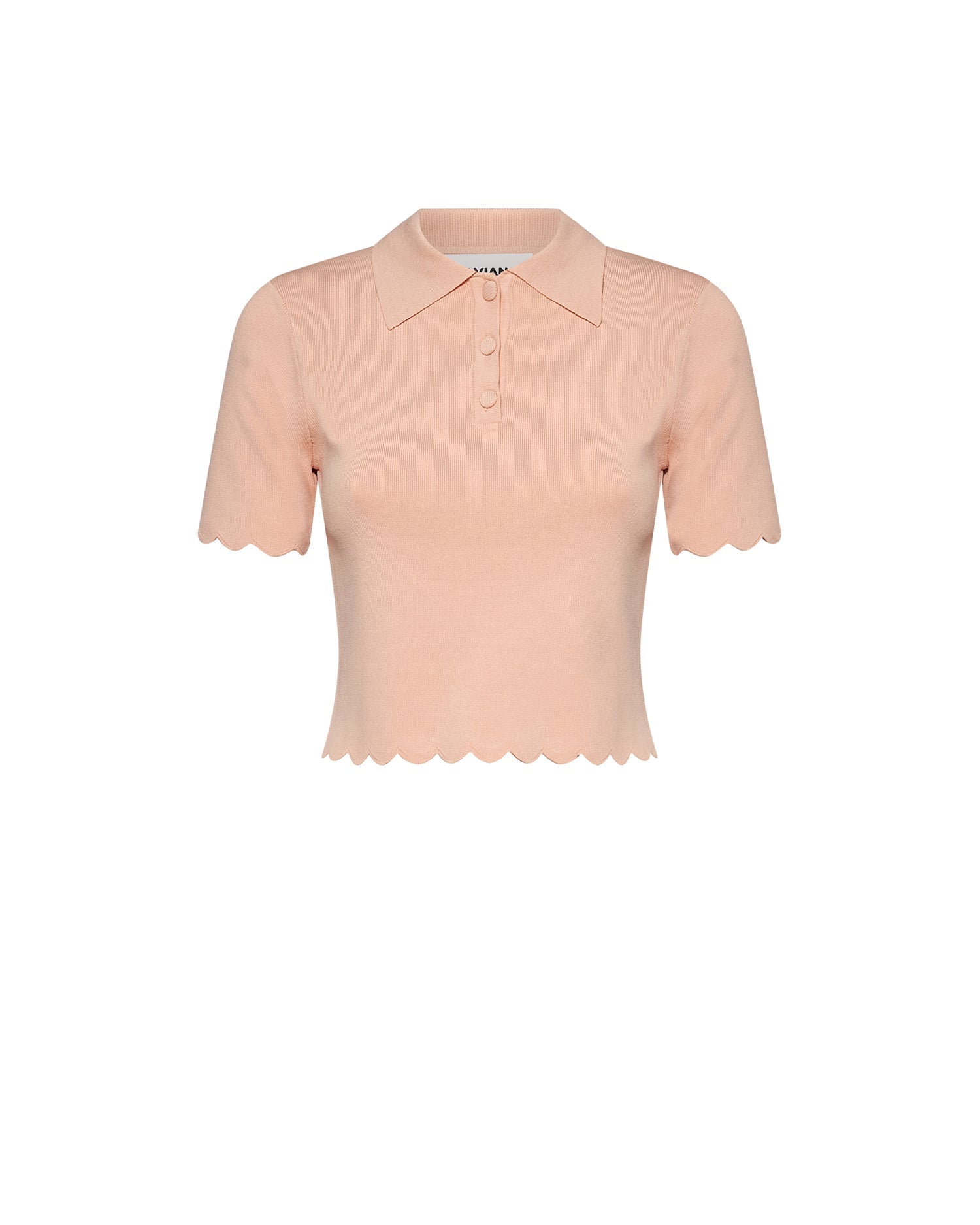 Top con colletto e profili ondulati dal design raffinato - Silvian Heach