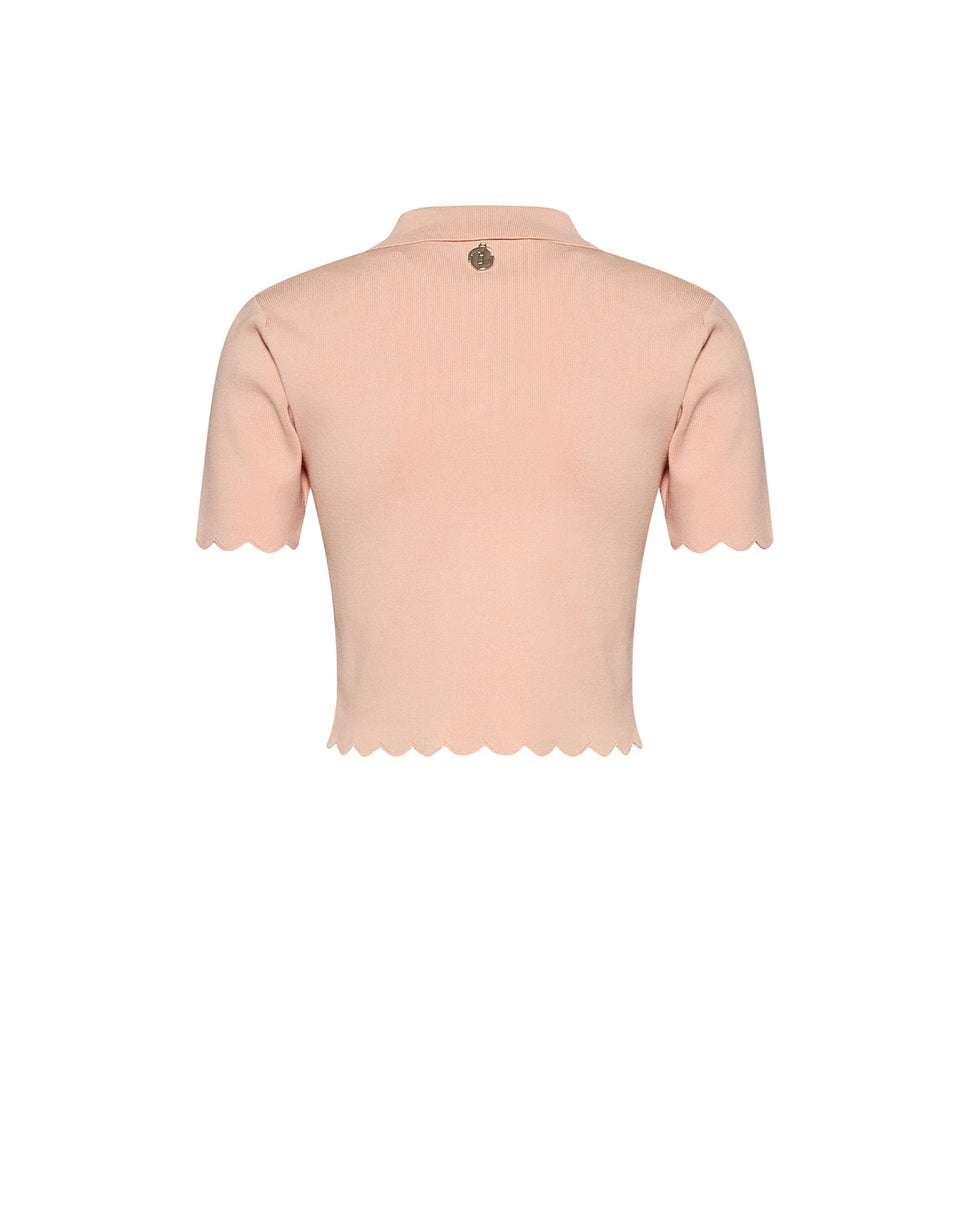 Top with collar and wavy profiles with a refined design - Silvian Heach