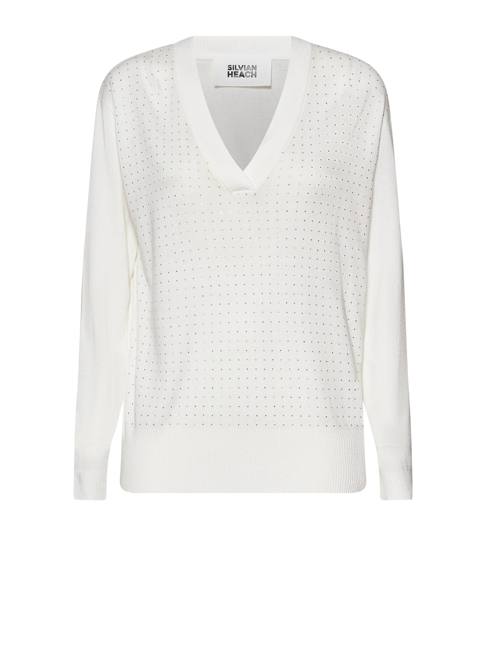 V-neck sweater with decorative detail - Silvian Heach