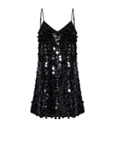 Abito con superficie ricamata di paillettes e design essenziale - Silvian Heach