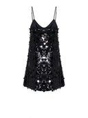 Abito con superficie ricamata di paillettes e design essenziale - Silvian Heach