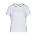 T-shirt con scollo gioiello e design essenziale - Silvian Heach