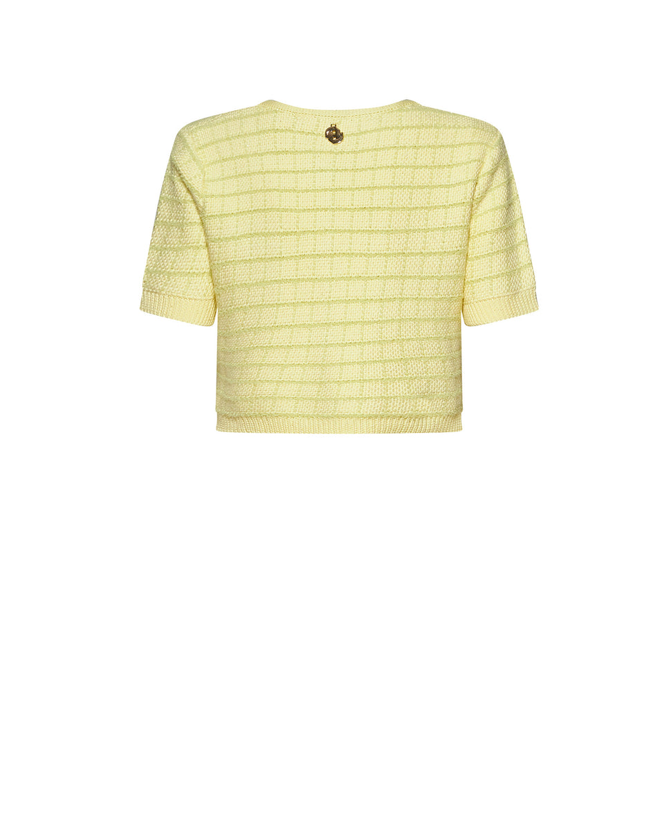 Cropped short-sleeved jacket with jewel details - Silvian Heach