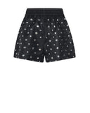 Shorts con applicazioni decorative all over
