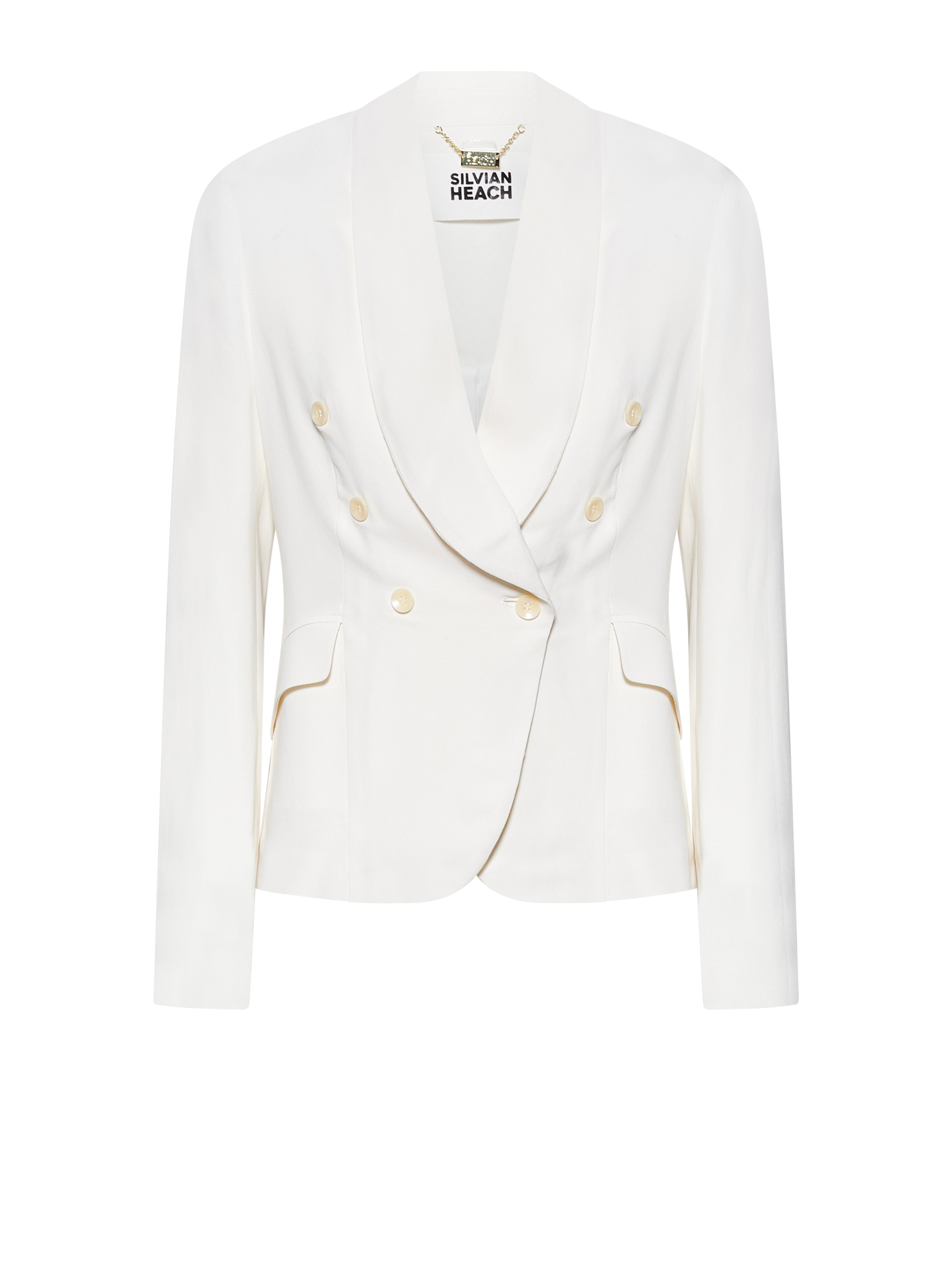 Giacca doppiopetto con revers morbidi e dettagli raffinati - Silvian Heach