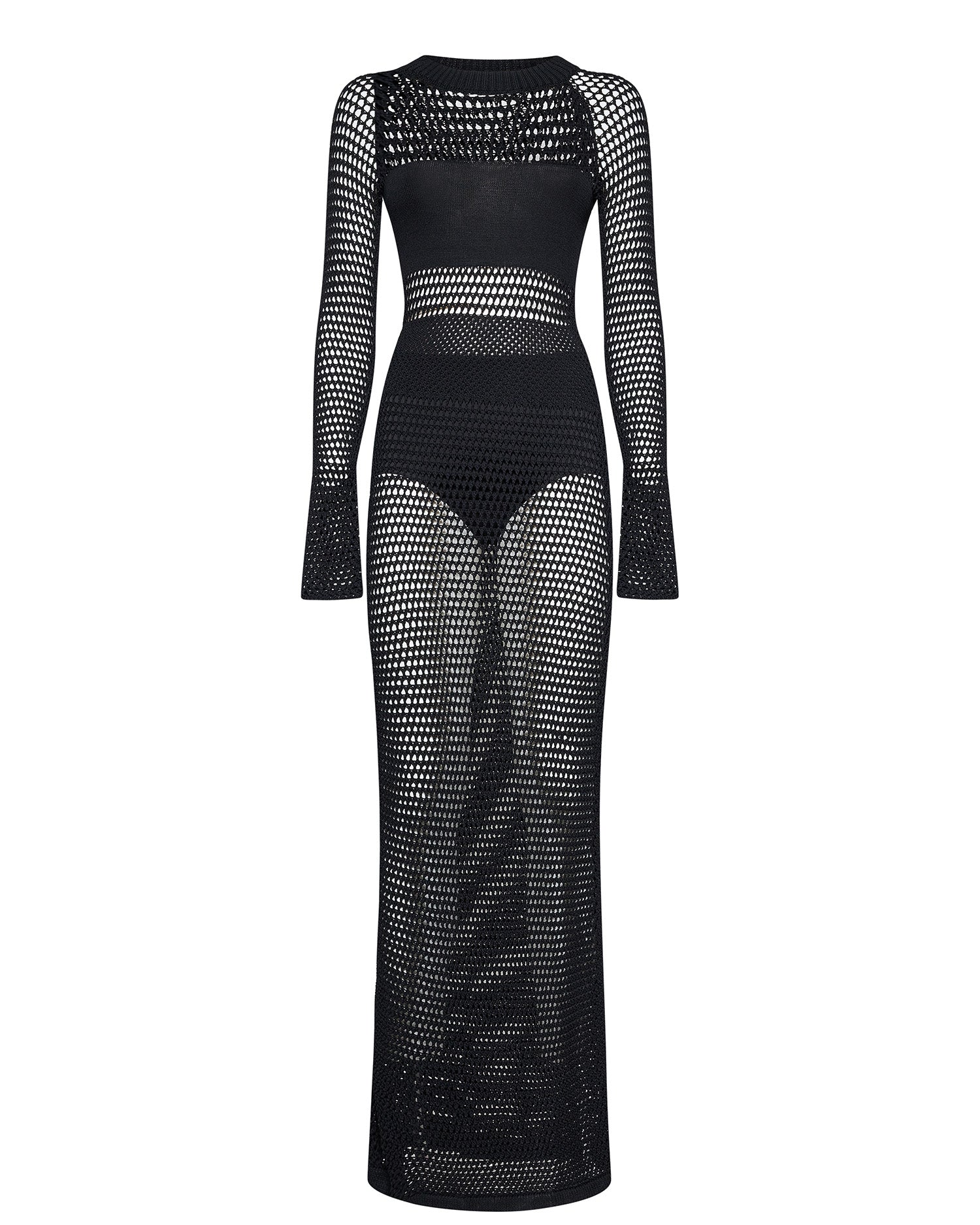 Abito lungo con struttura a rete e design scultoreo - Silvian Heach
