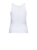Sleeveless T-shirt with all-over micro pattern and refined design - Silvian Heach