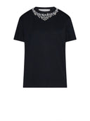 T-shirt with jewel neckline and refined design - Silvian Heach