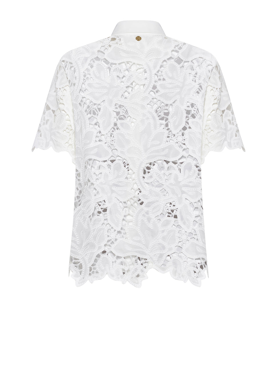 Camicia con lavorazione ornamentale e maniche corte - Silvian Heach