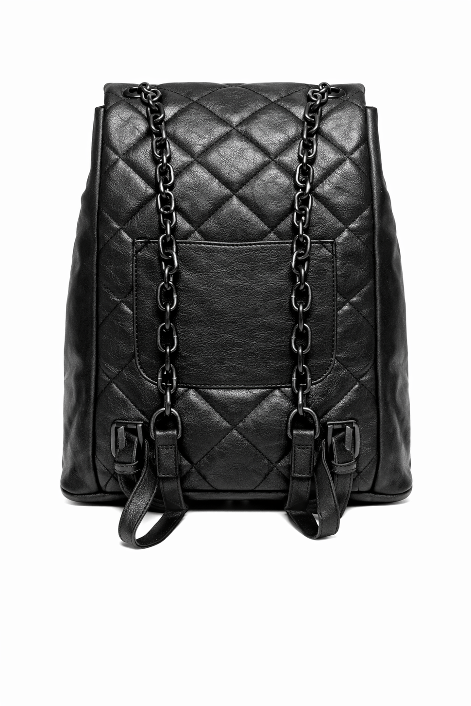 Quilted backpack with chain - Silvian Heach