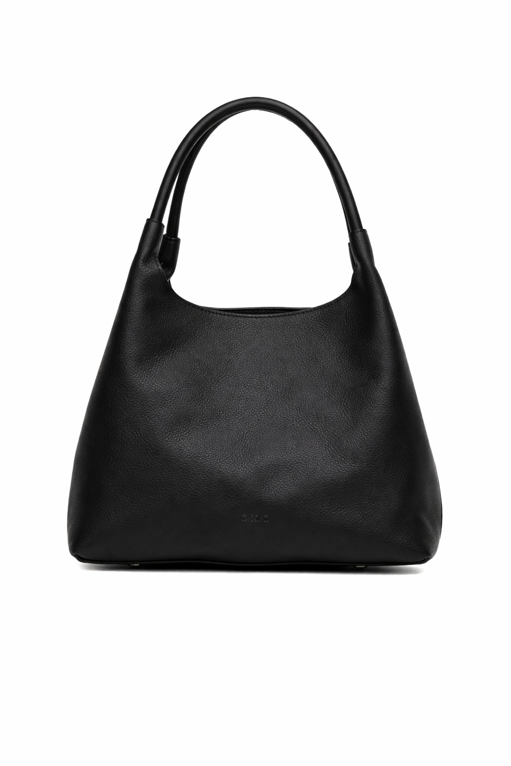 Smooth shoulder bag with ring handle - Silvian Heach