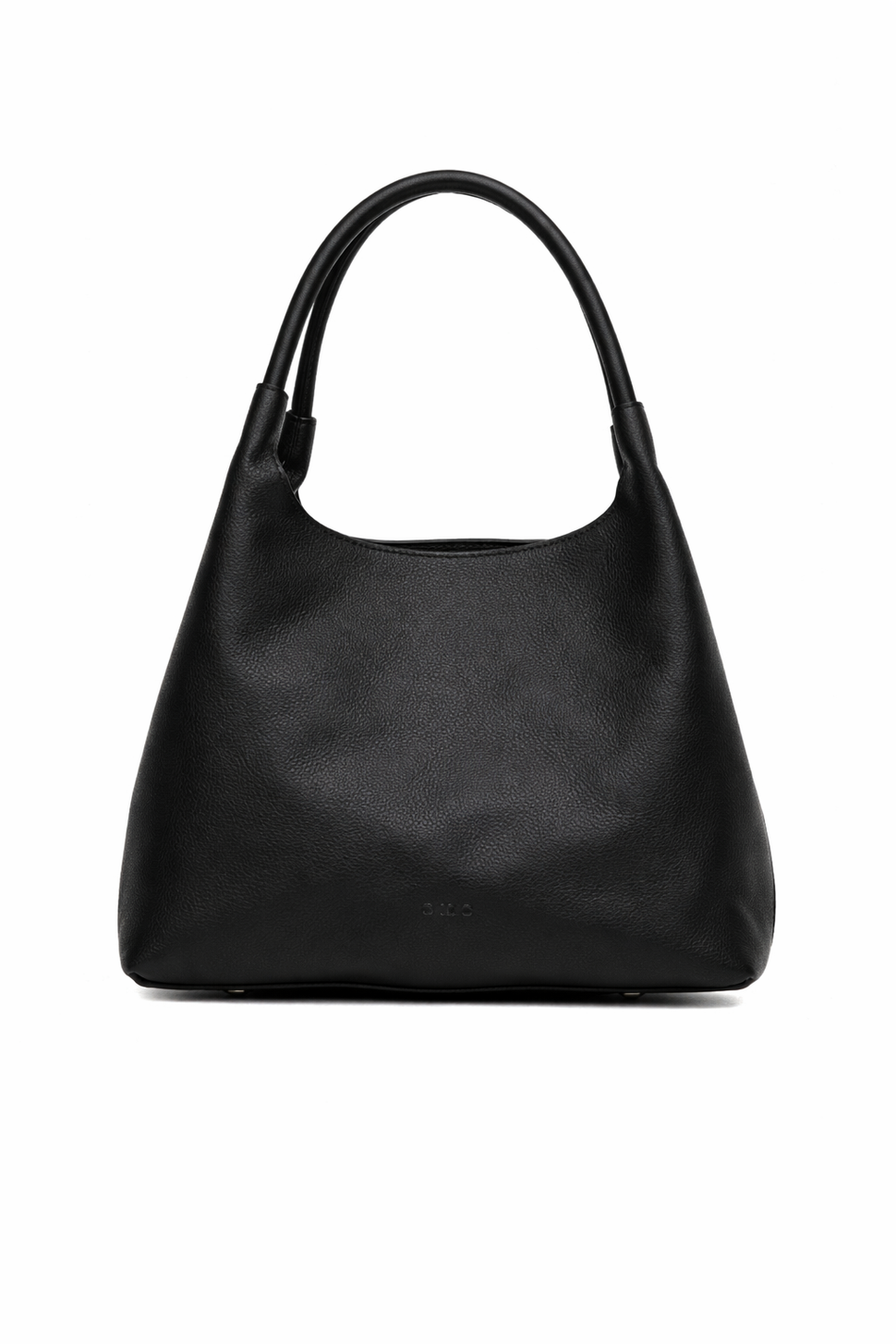 Smooth shoulder bag with ring handle - Silvian Heach