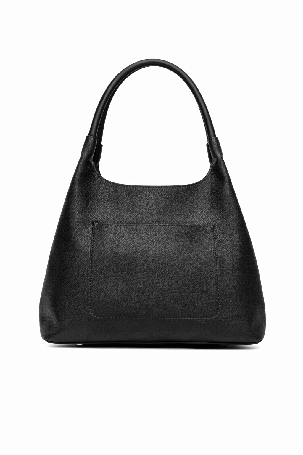 Smooth shoulder bag with ring handle - Silvian Heach