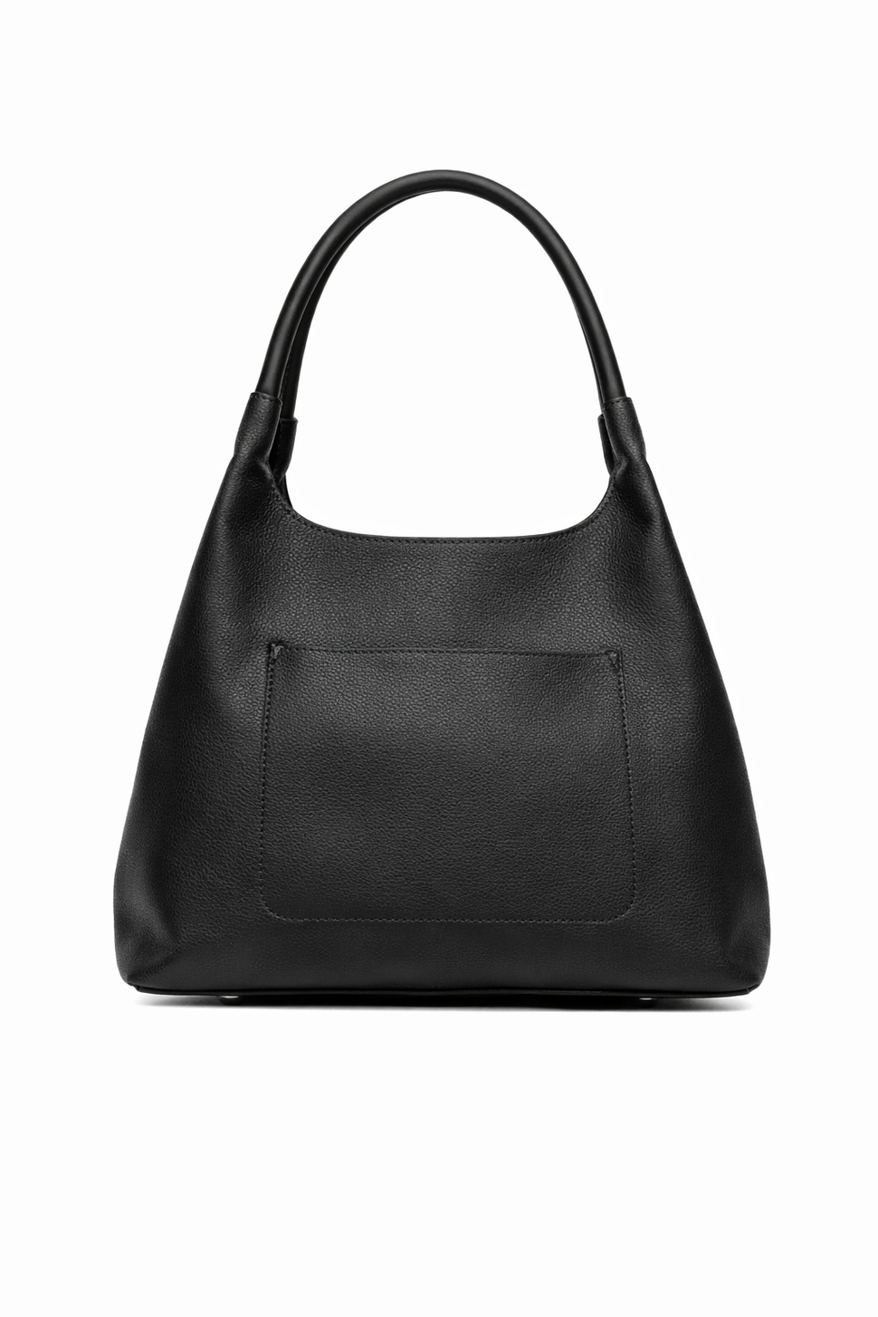 Smooth shoulder bag with ring handle - Silvian Heach