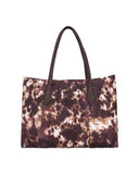 Borsa Shopping Effetto Cavallino con Stampa Maculata Borse Silvian Heach