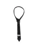 Statement tie in eco-leather