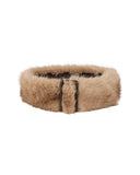 High Belt in Soft Faux Fur