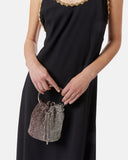 Borsa a secchiello con strass e manico - Silvian Heach