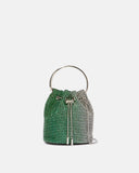 Borsa a secchiello con strass e manico - Silvian Heach