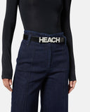 Leather belt with maxi logo - Silvian Heach