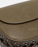 Hammered leather shoulder bag - Silvian Heach
