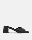 Crocodile effect sabot sandals - Silvian Heach