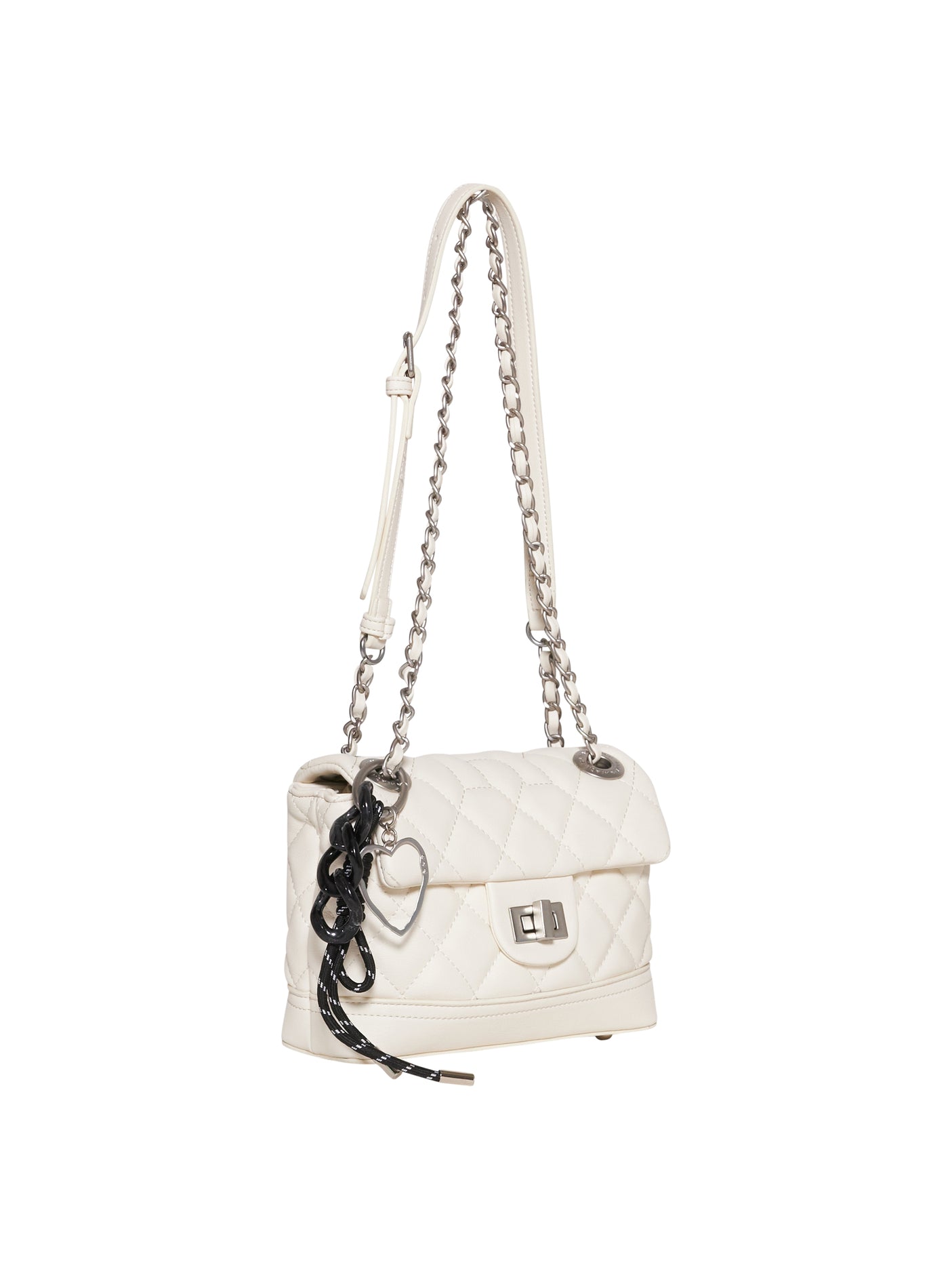 Borsa a spalla trapuntata con catena decorativa BORSA Silvian Heach