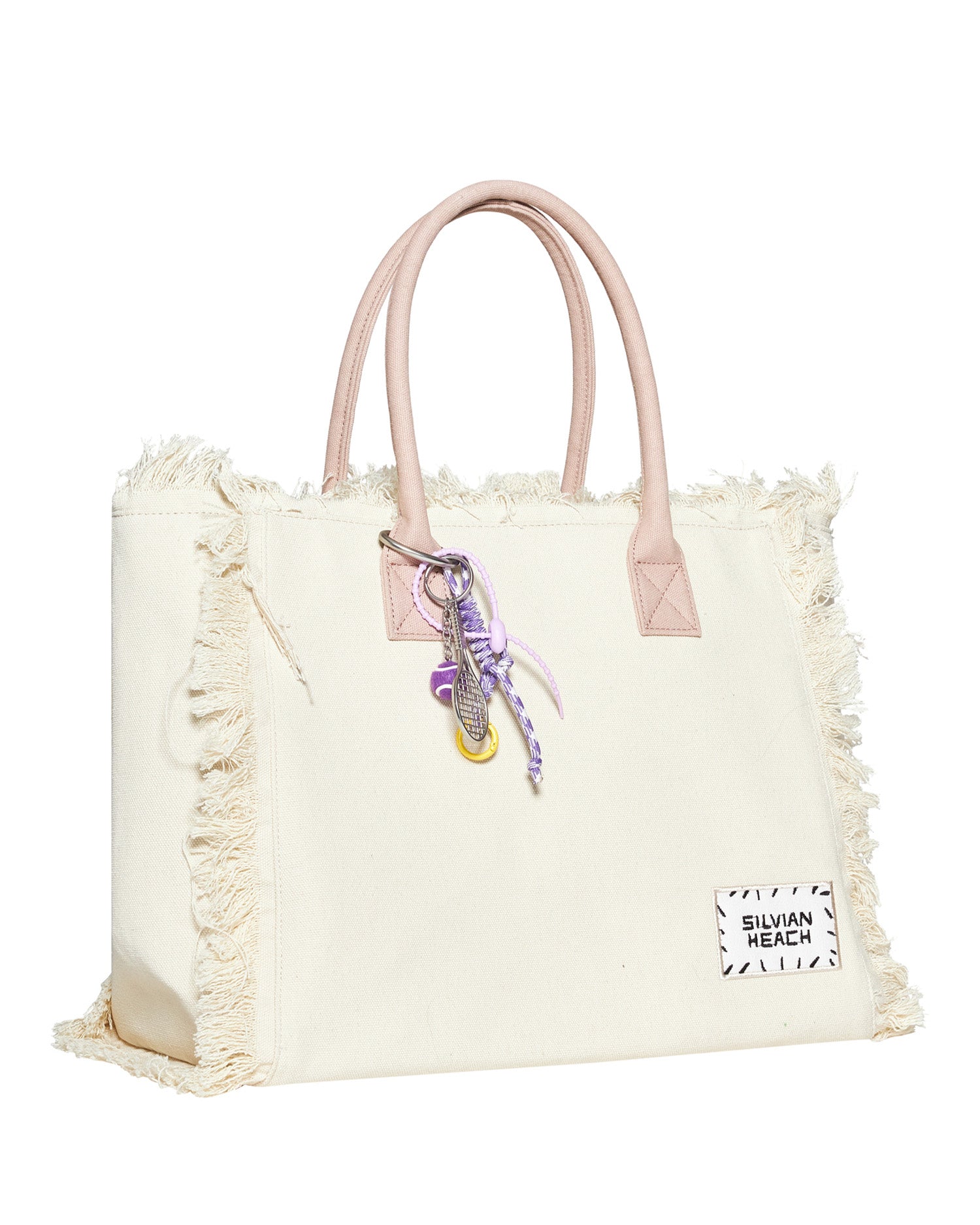 Borsa a mano con bordi sfrangiati e dettagli decorativi BORSA Silvian Heach