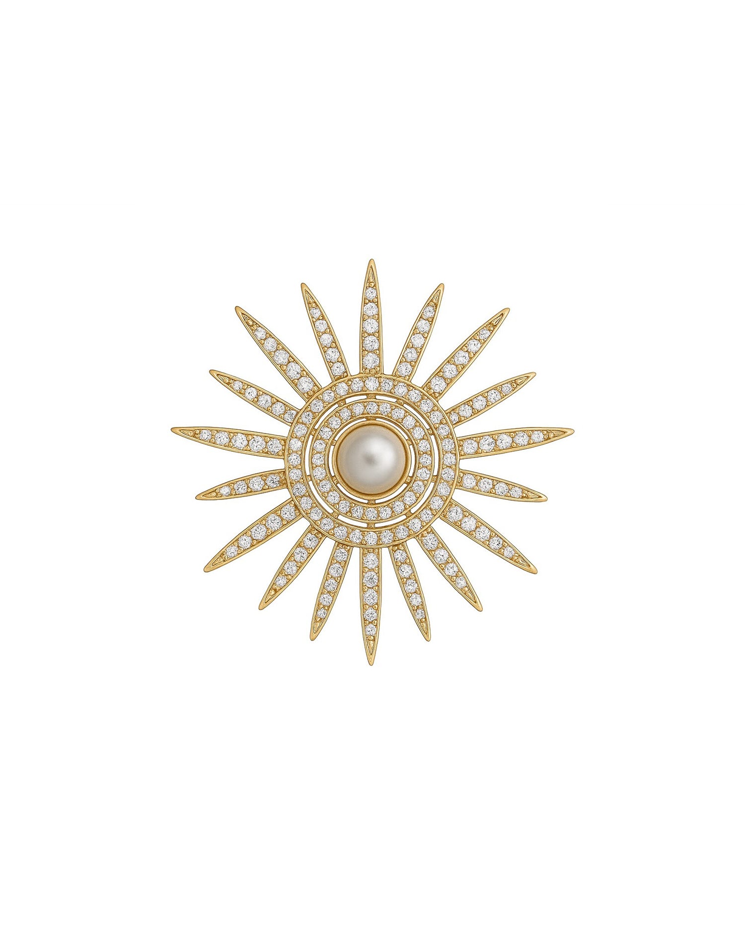 Spilla con elemento centrale e design radiale - Silvian Heach