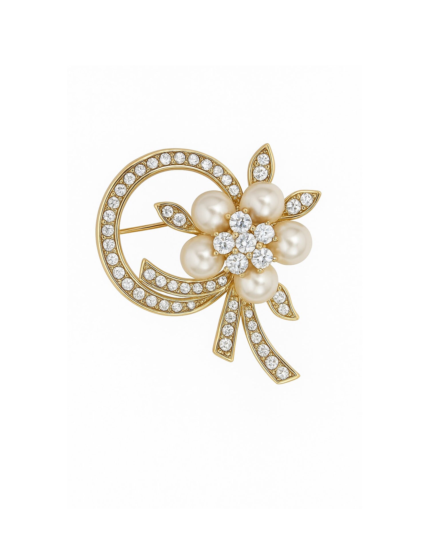 Spilla con composizione floreale e dettaglio ad arco - Silvian Heach