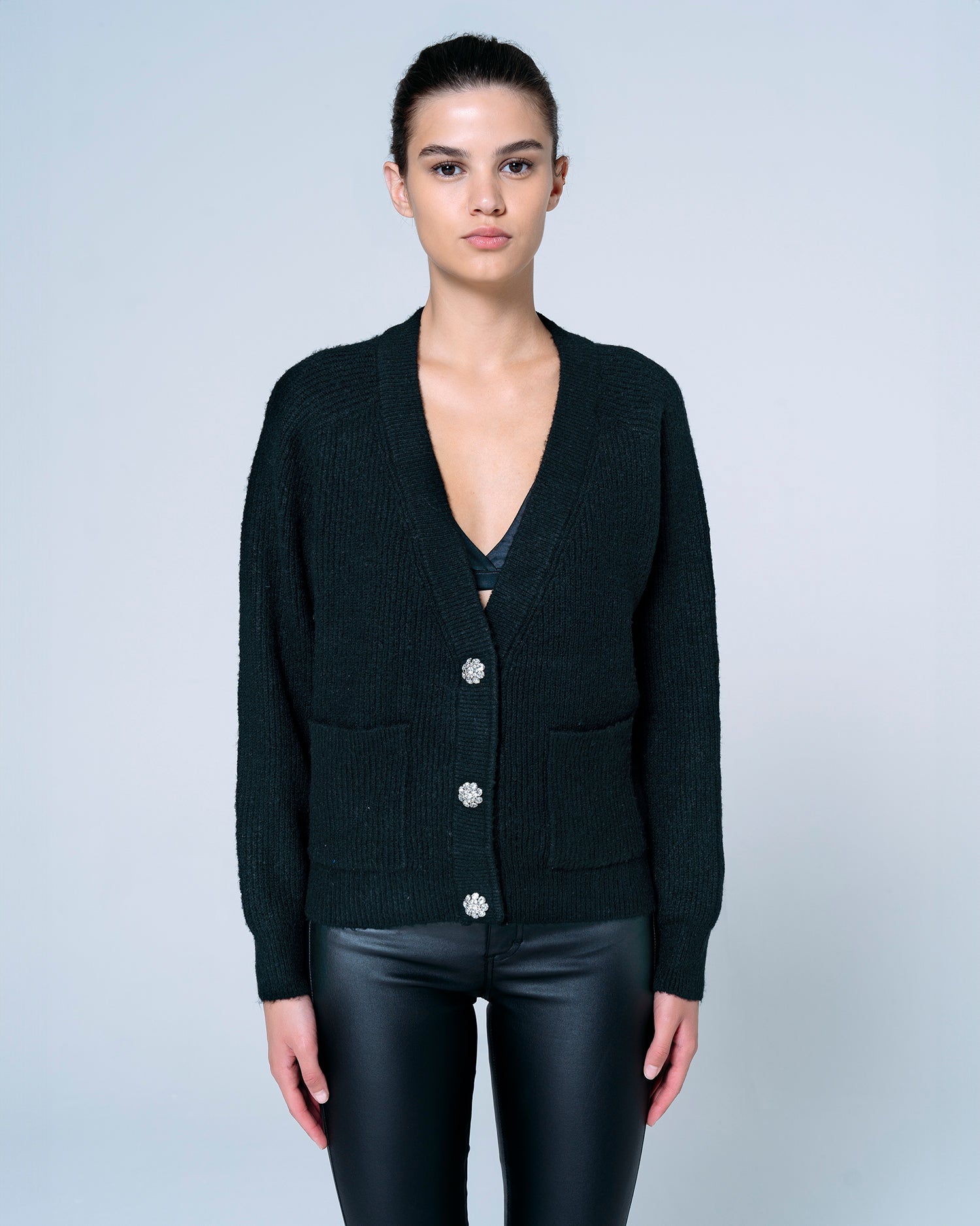 Black Cardigan Get Cozy