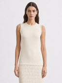 Abito Midi in Maglia con Gonna Plissé e Rouches