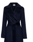 Long coat with tone-on-tone belt - Silvian Heach