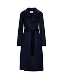 Long coat with tone-on-tone belt - Silvian Heach