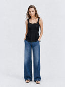 Five-pocket trousers with a wide fit