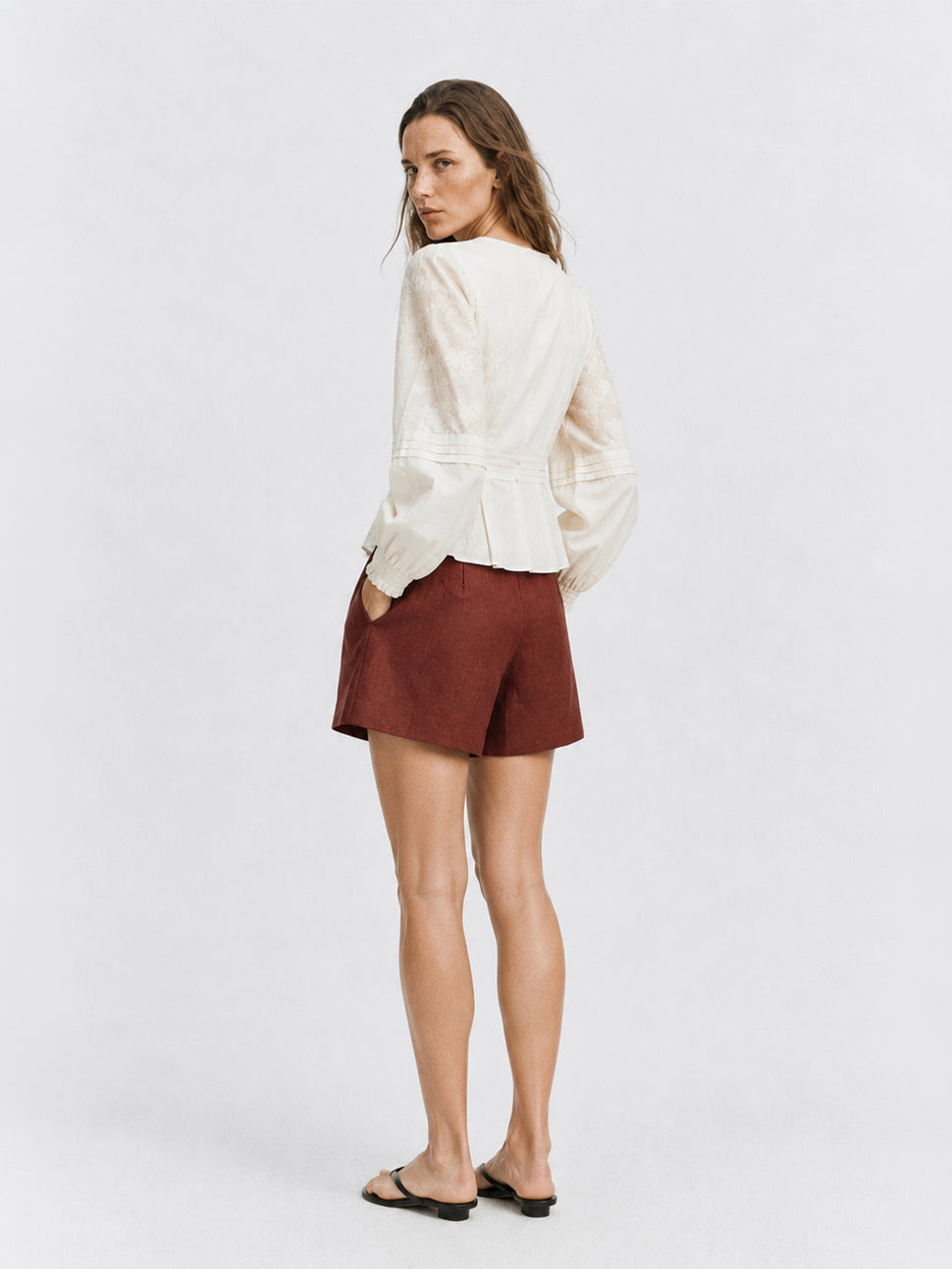 Blusa con pizzo e bottoni frontali BLUSA Silvian Heach
