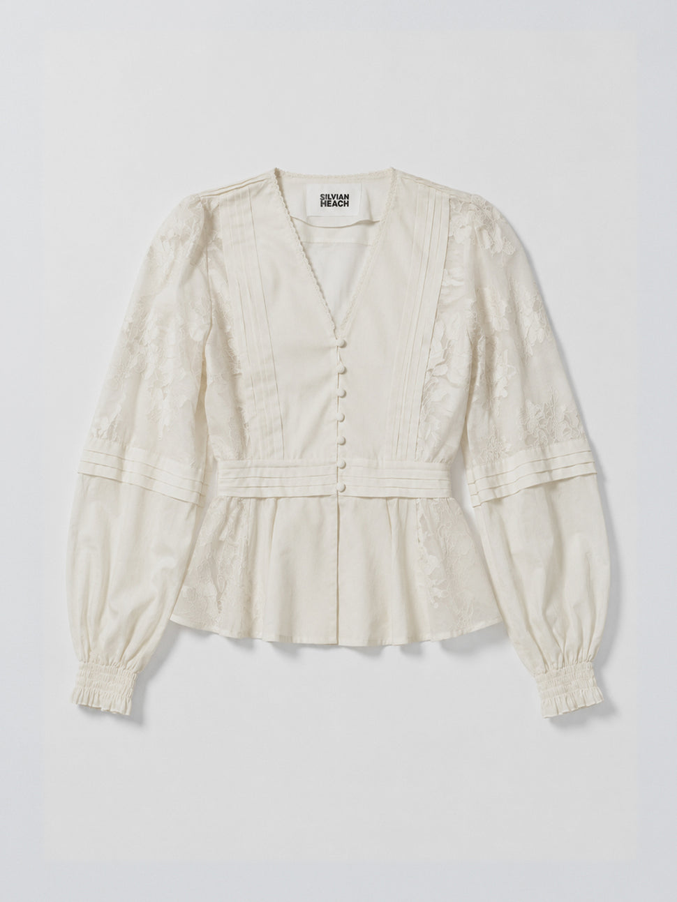 Blusa con pizzo e bottoni frontali BLUSA Silvian Heach