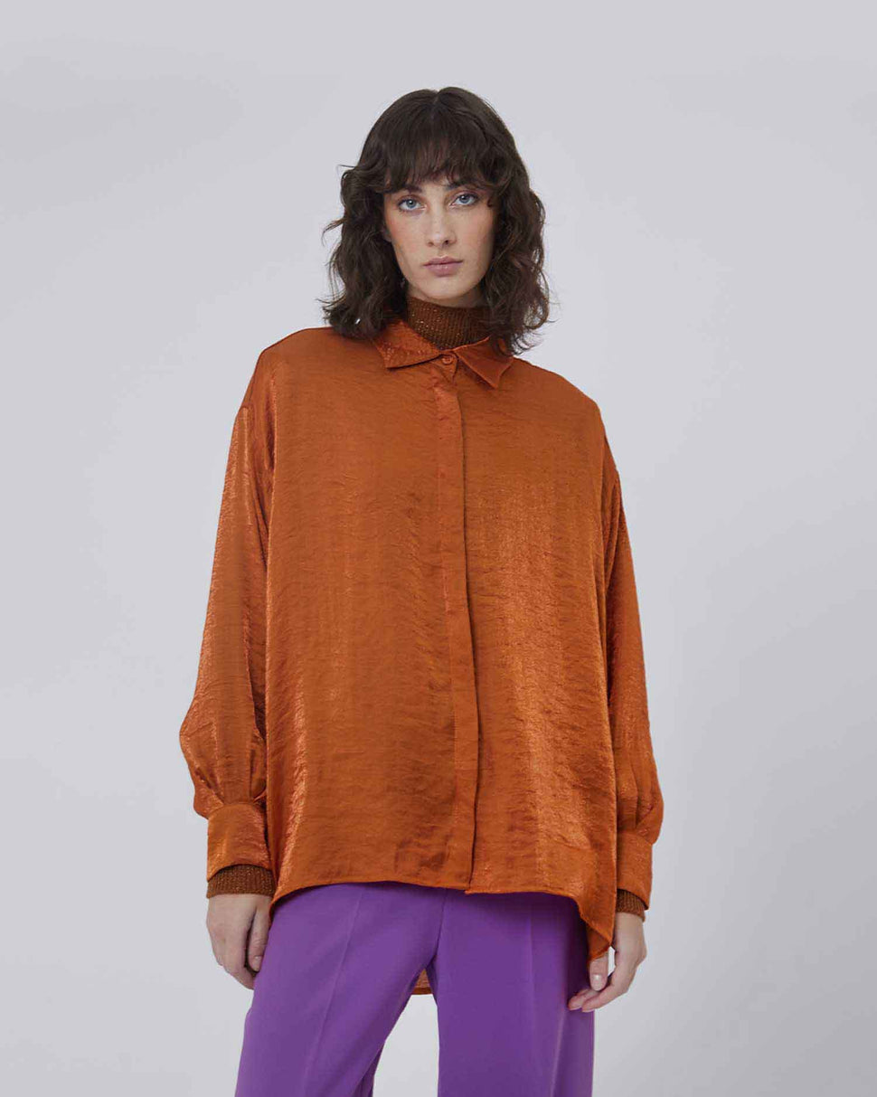 Camicia over con manica a sbuffo - Silvianheach
