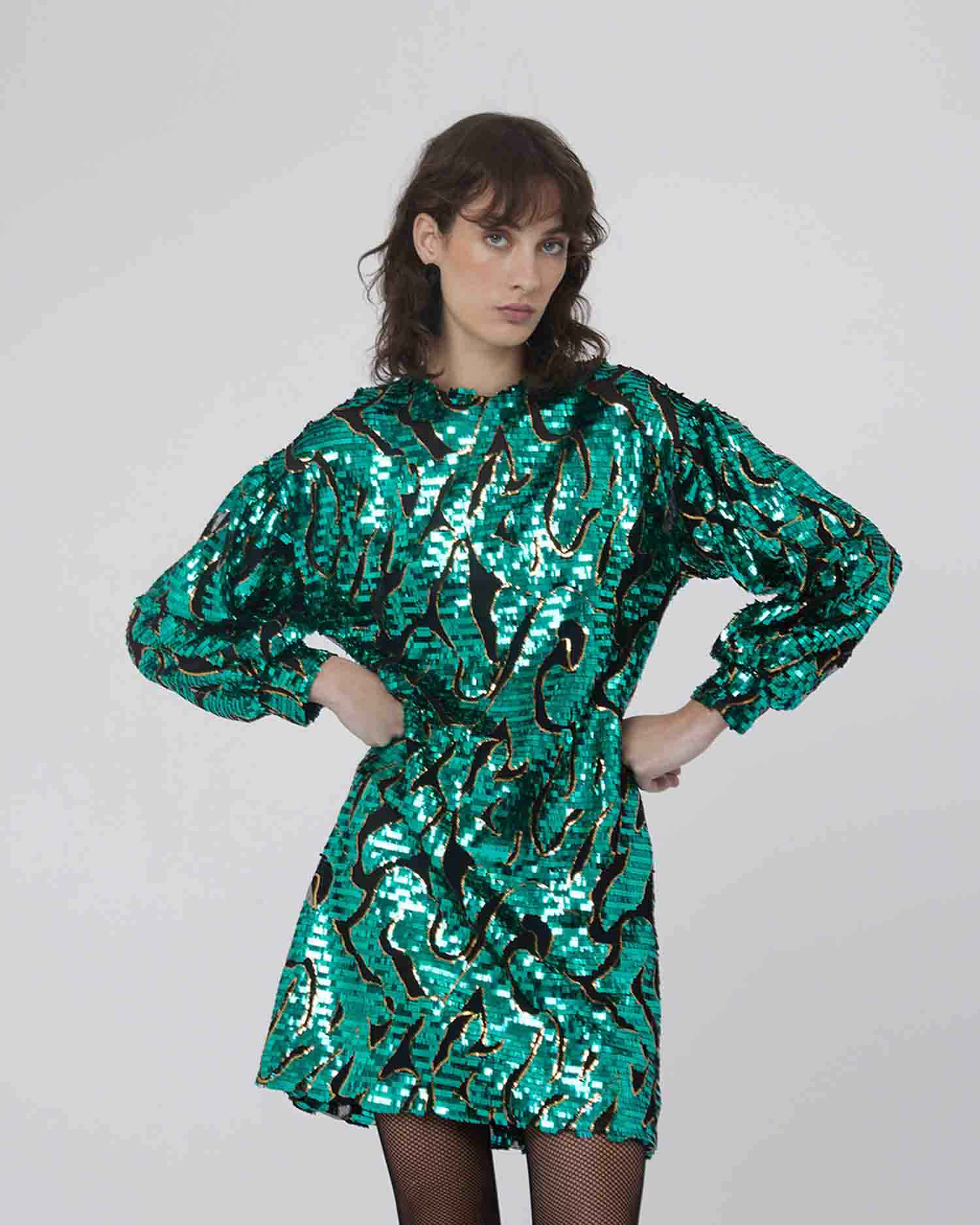 Abito corto con paillettes - Silvianheach