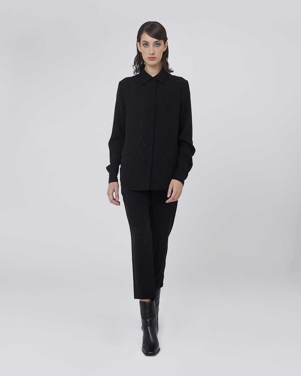 Camicia con strass allover - Silvianheach