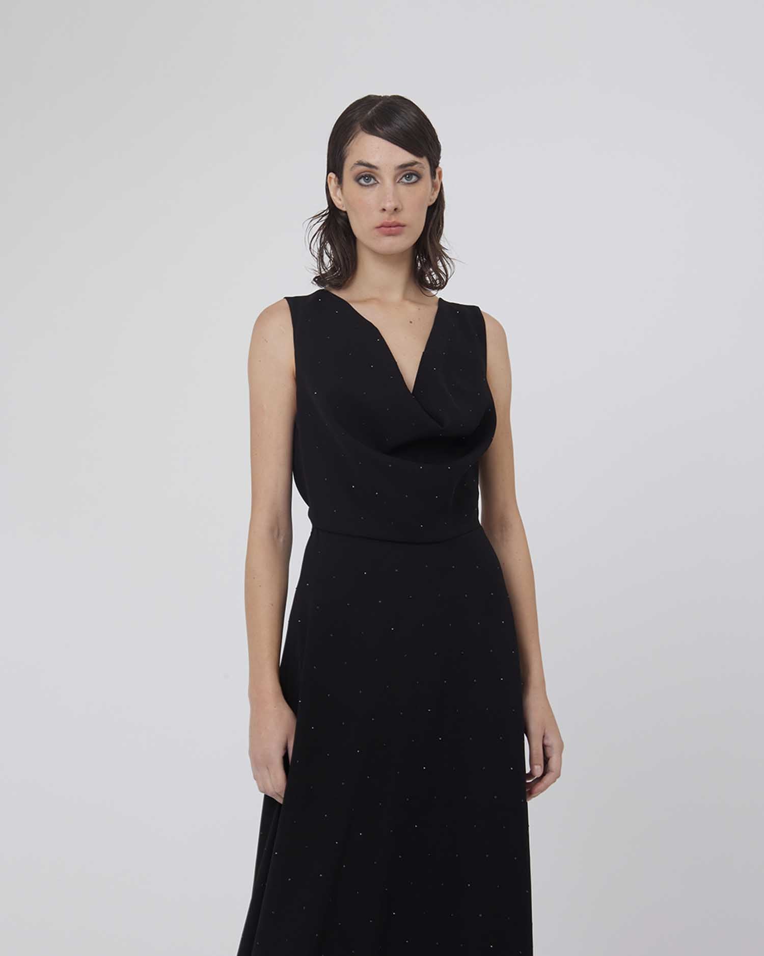 Abito lungo con scollo a V - Silvianheach