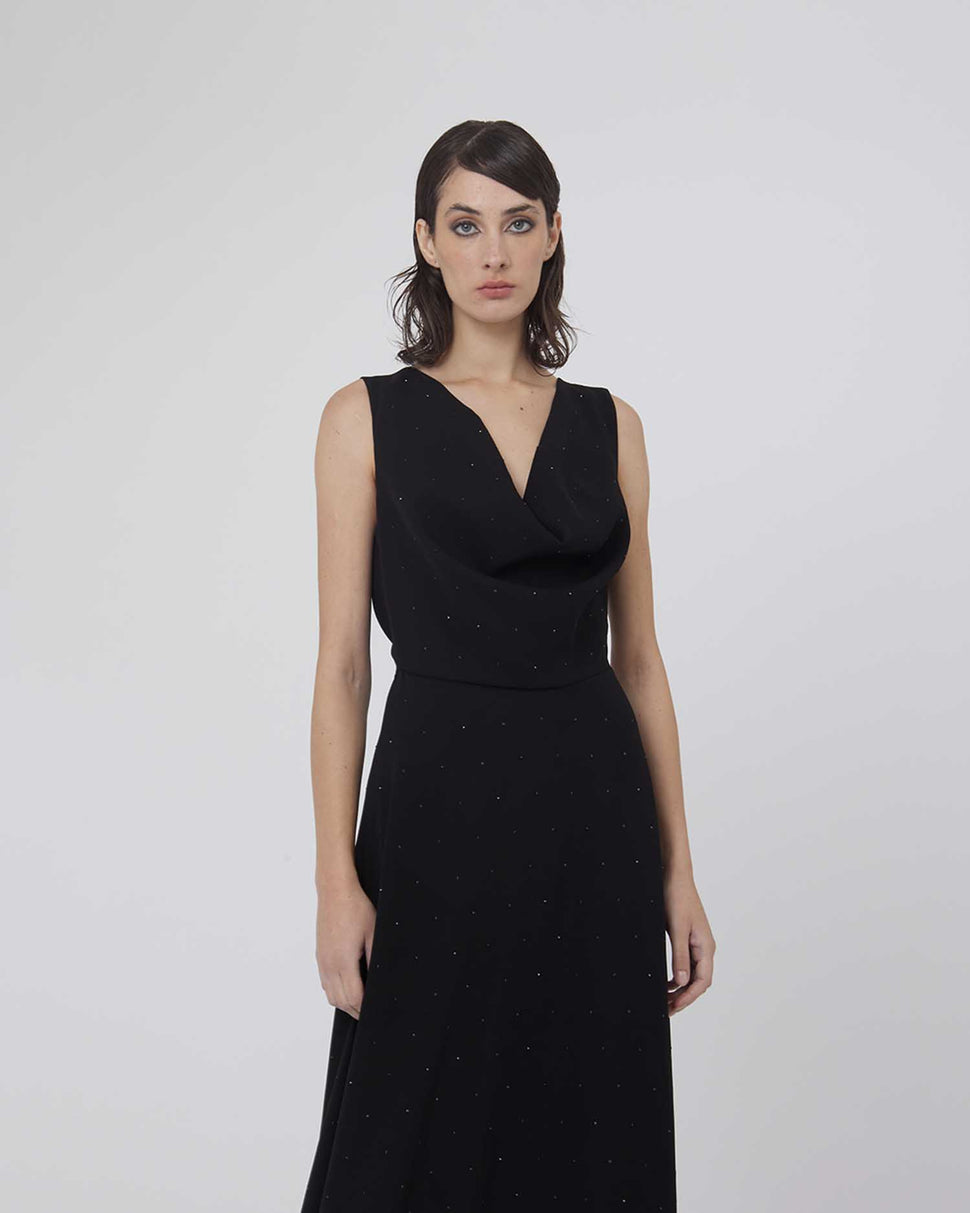 Abito lungo con scollo a V - Silvianheach